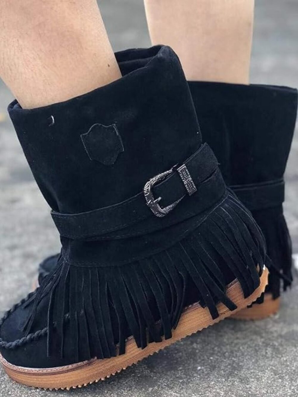 Women's Fringe Cowboy Boots, Western Cowgirl Boots:  11